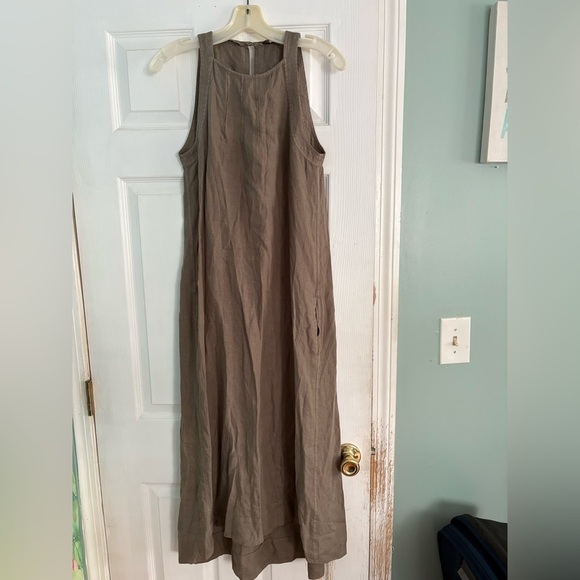 Joie Juliette Pleated Linen Maxi Dress Small - Picture 2 of 6